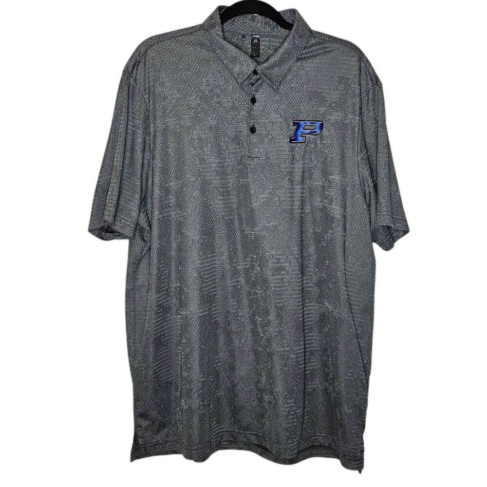 Adidas Prime Green Camo Grey Polo Golf Shirt size 2XL